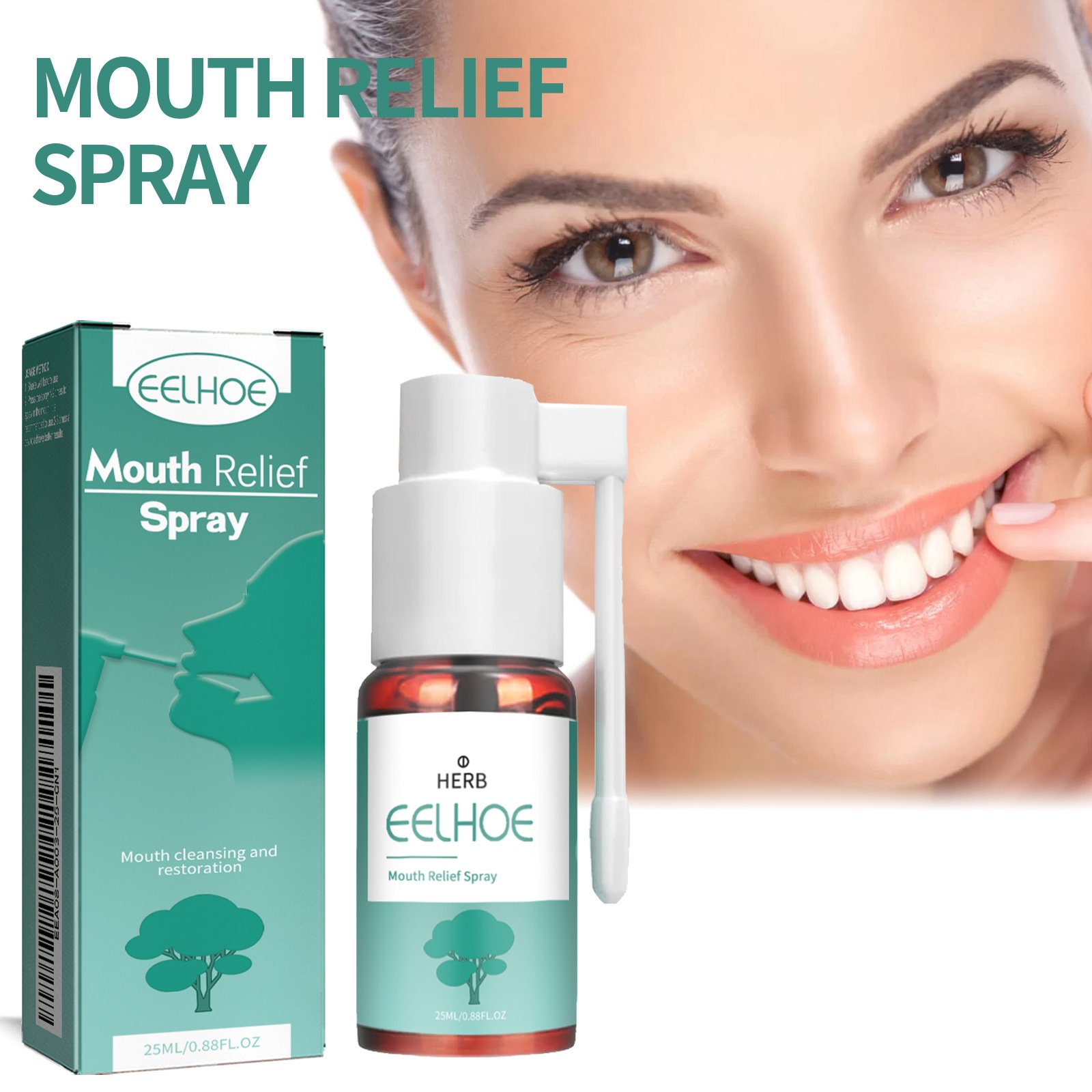 Mouth Freshening Spray Peach Breath Freshener Bad Breath Removal Mint Mouth Freshener Spray CAN OEM/ODM