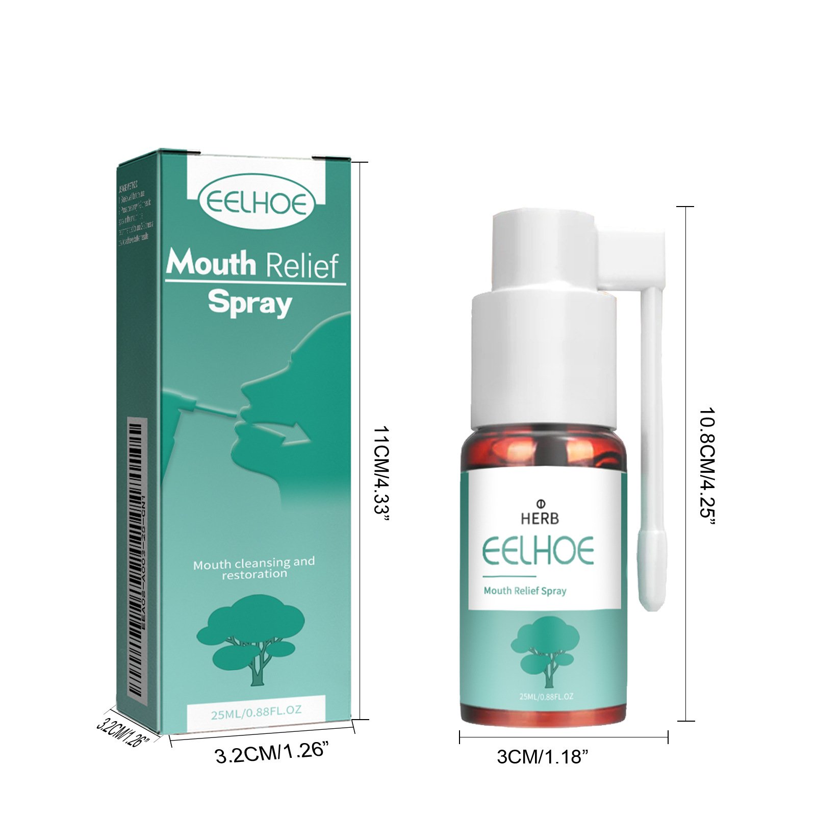 Mouth Freshening Spray Peach Breath Freshener Bad Breath Removal Mint Mouth Freshener Spray CAN OEM/ODM