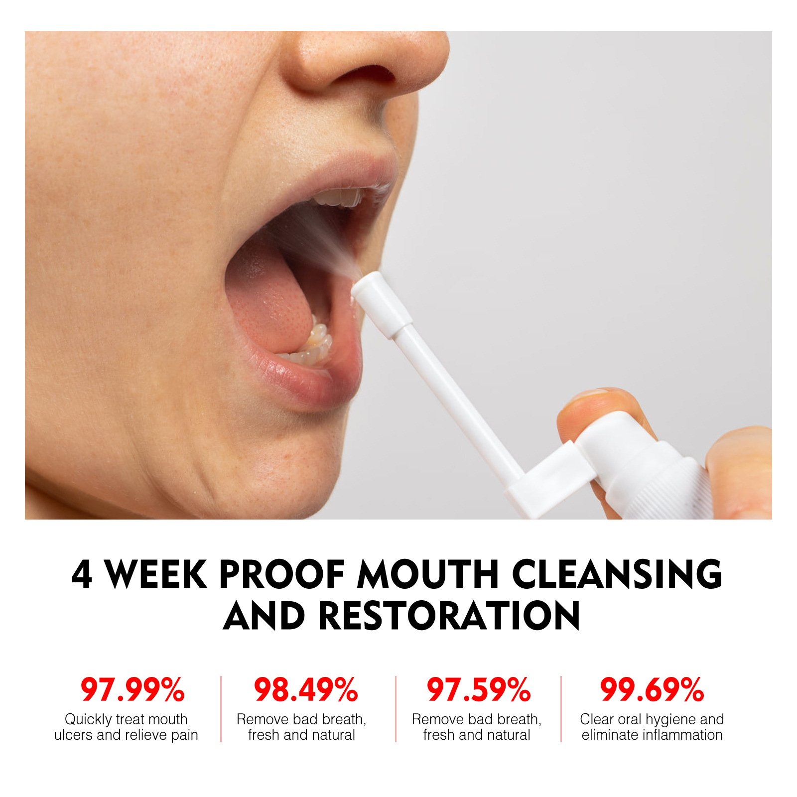 Mouth Freshening Spray Peach Breath Freshener Bad Breath Removal Mint Mouth Freshener Spray CAN OEM/ODM