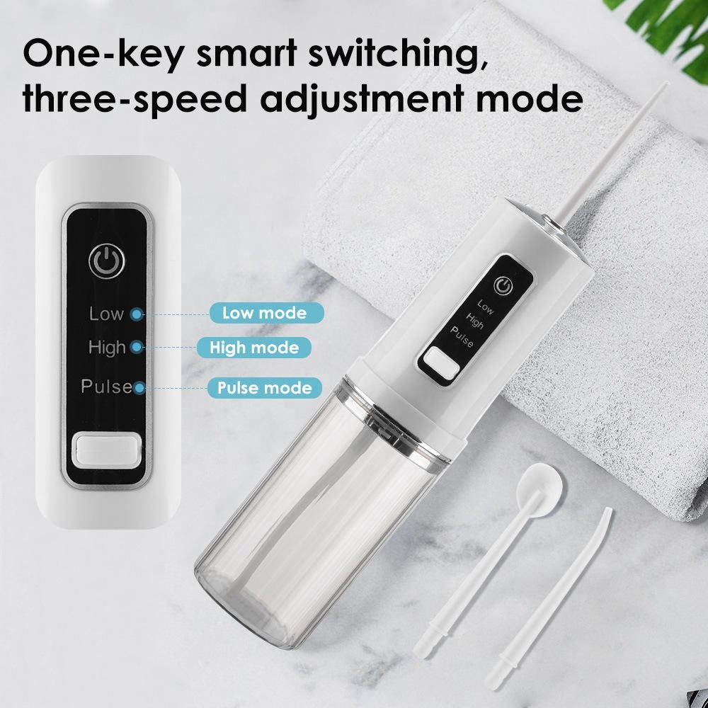 Upgraded Water Dental flosser Portable Oral irrigator Teeth Picks 3 Modes Sonic Electric Cordless Water Flosser