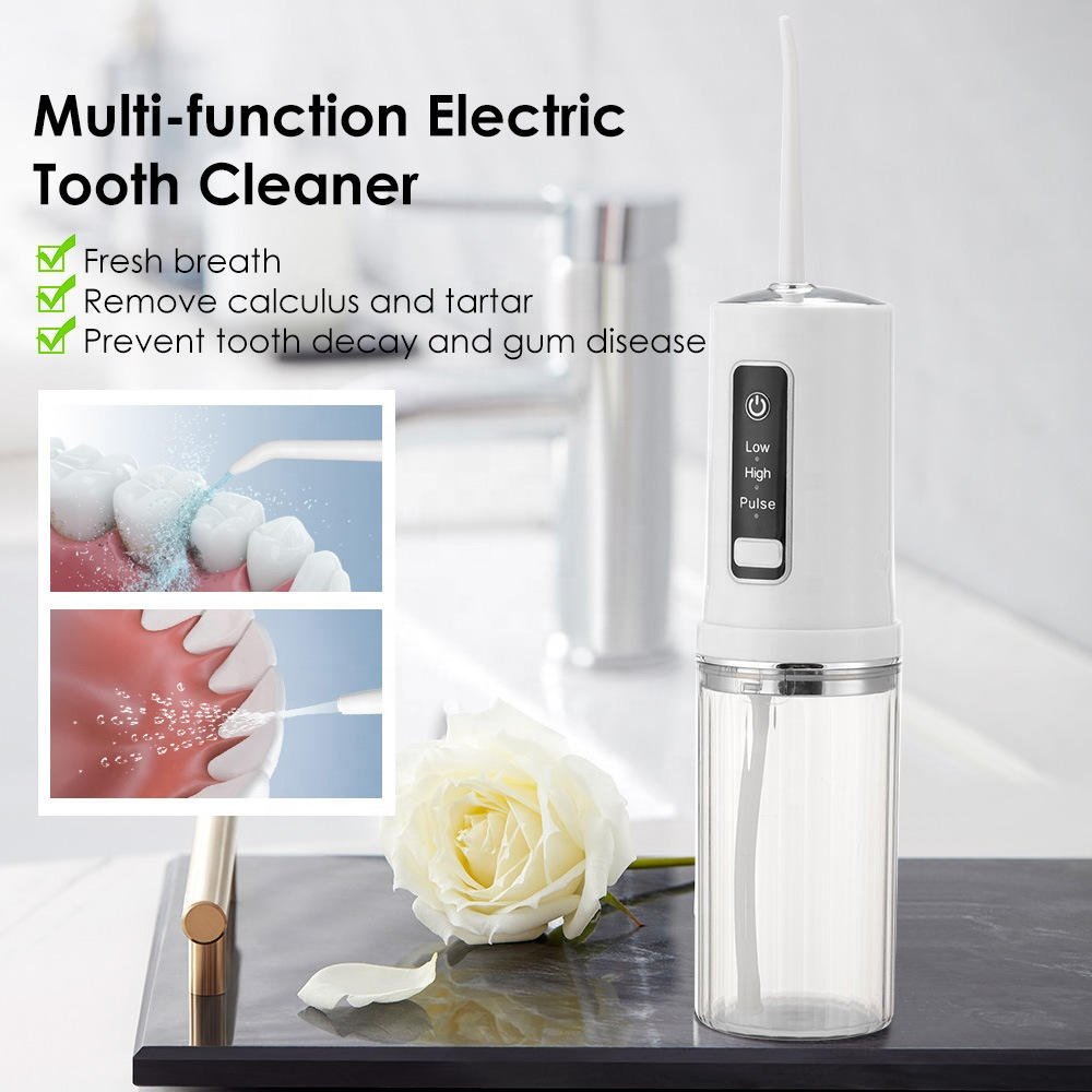 Upgraded Water Dental flosser Portable Oral irrigator Teeth Picks 3 Modes Sonic Electric Cordless Water Flosser