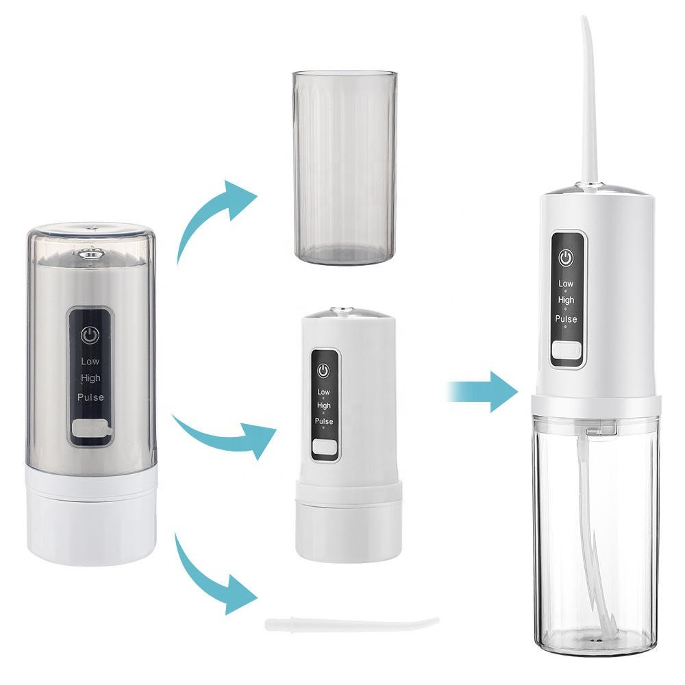 Upgraded Water Dental flosser Portable Oral irrigator Teeth Picks 3 Modes Sonic Electric Cordless Water Flosser