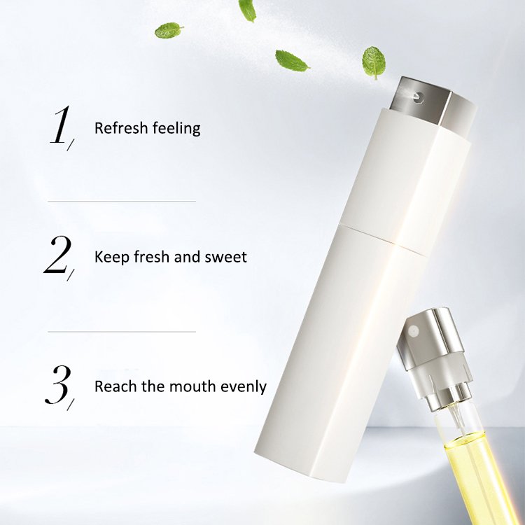 custom logo natural 0 alcohol mint flavor 9ml portable oral refreshing mouth spray reduce odor Breath Fresheners