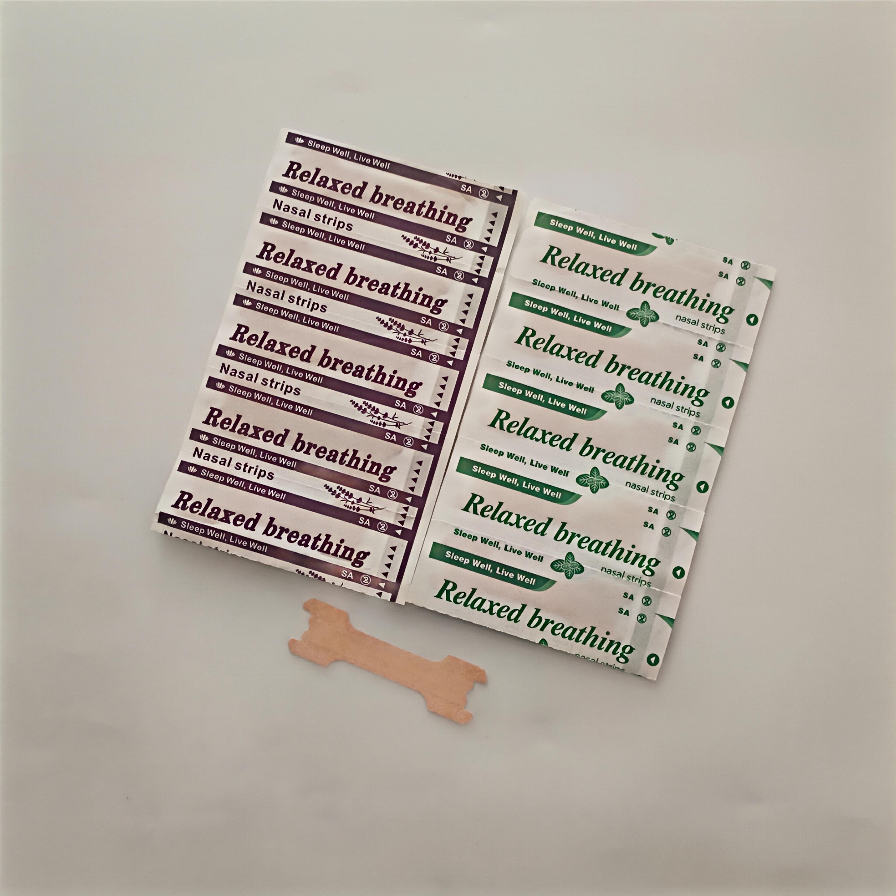 Breathe Right Nasal Strips Calming Lavender Scent Extra Strength Tan Strips mint Stop Snoring Nasal congestion relief strip