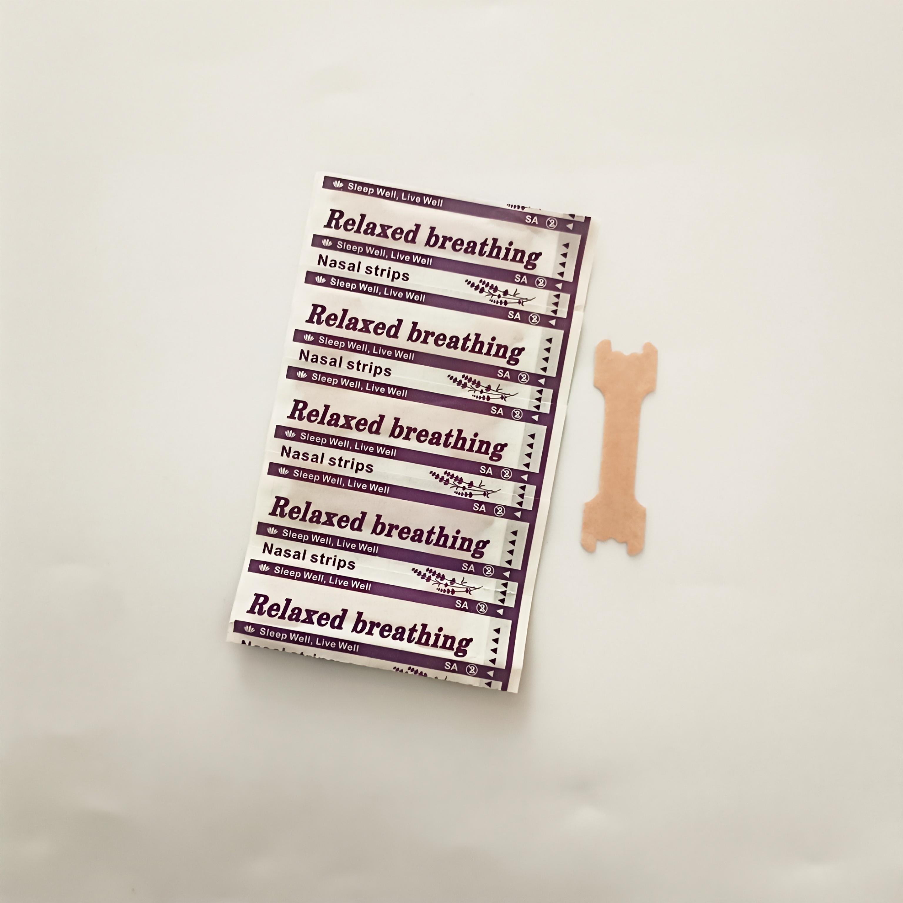 Breathe Right Nasal Strips Calming Lavender Scent Extra Strength Tan Strips mint Stop Snoring Nasal congestion relief strip