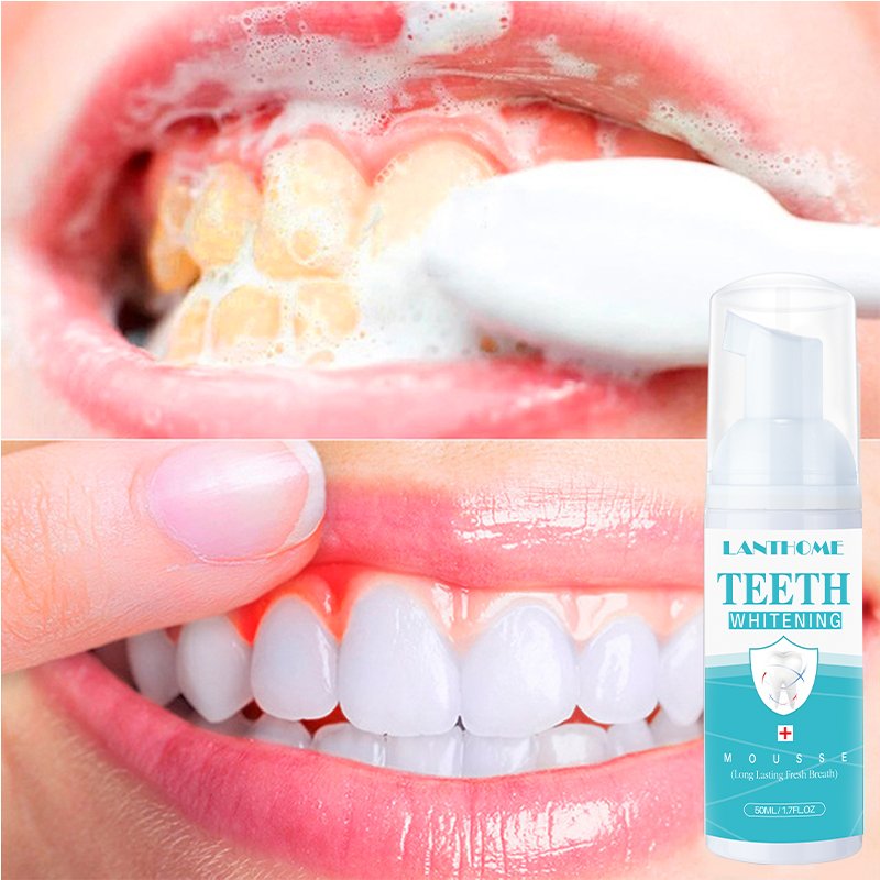 50ml Ultra-Fine Teeth Whitening Mousse Teeth Whitening Oral Cleaning Dissolve Tooth Stains Freshen Breath Clean Toot Foam