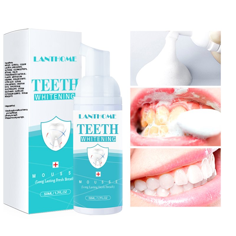 50ml Ultra-Fine Teeth Whitening Mousse Teeth Whitening Oral Cleaning Dissolve Tooth Stains Freshen Breath Clean Toot Foam
