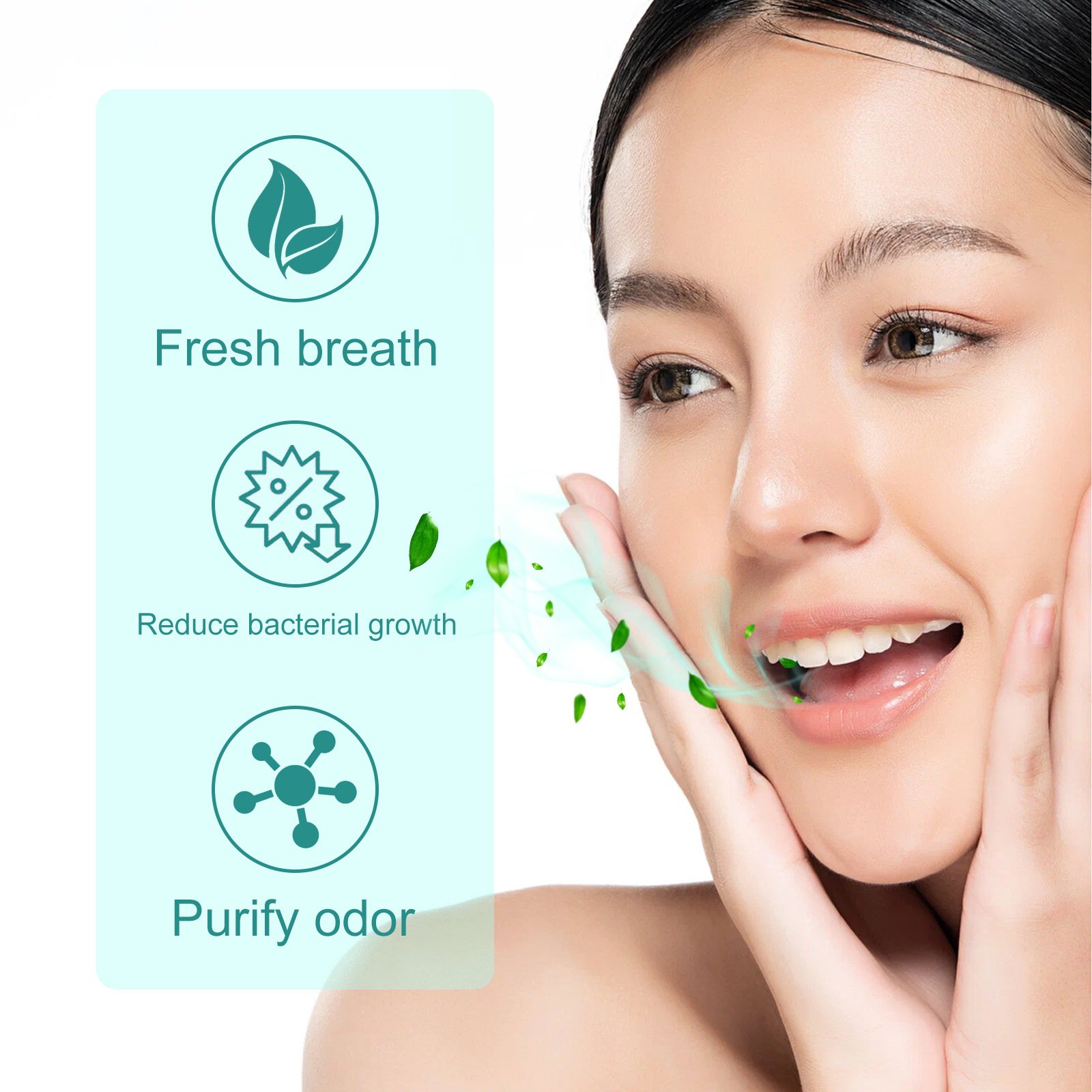 Best Selling Cleans Breath Leaves Mint Fresh Breath Essence cleans Bad Breath Improve Odor Mint Essence Spray