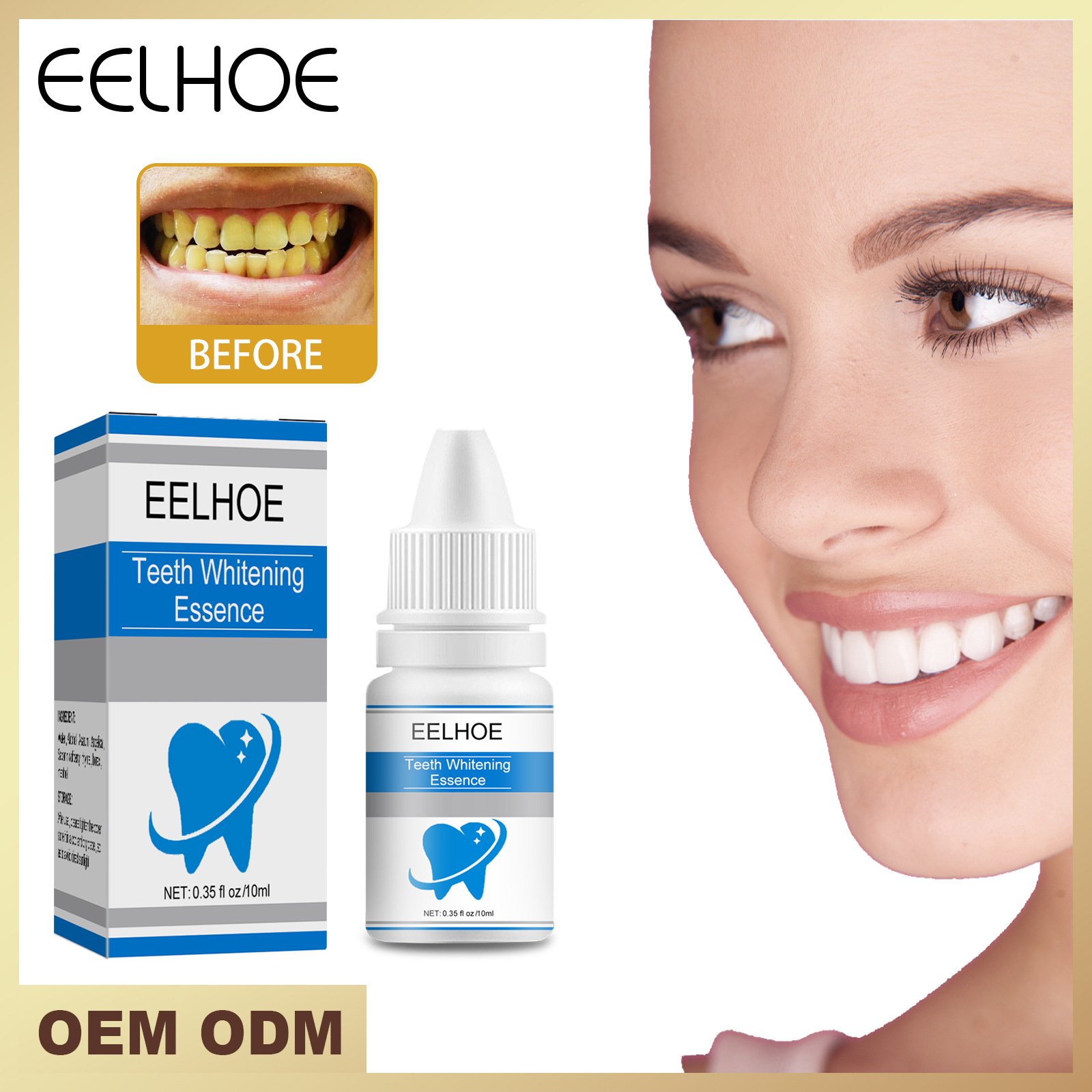 Teeth Whitening Serum effectively removes yellow spots, tobacco stains, deep plaque and freshens breath and oral hygiene HH