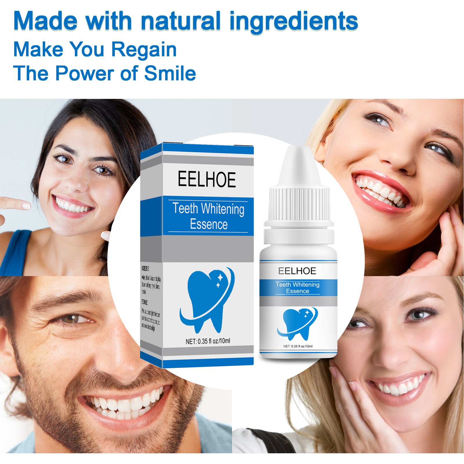 Teeth Whitening Serum effectively removes yellow spots, tobacco stains, deep plaque and freshens breath and oral hygiene HH