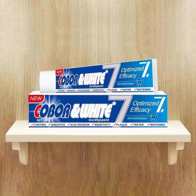 Customized 100g Fluoride Toothpaste for Adults Sensitive Teeth Breath Fragrance Mint Taste Teeth Whitening with Milk Smell