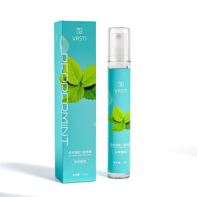 New Oral Care Fruit Flavor Peach Breath Freshener Oral Spray Mint Flavor Portable Breath Cleansing Spray