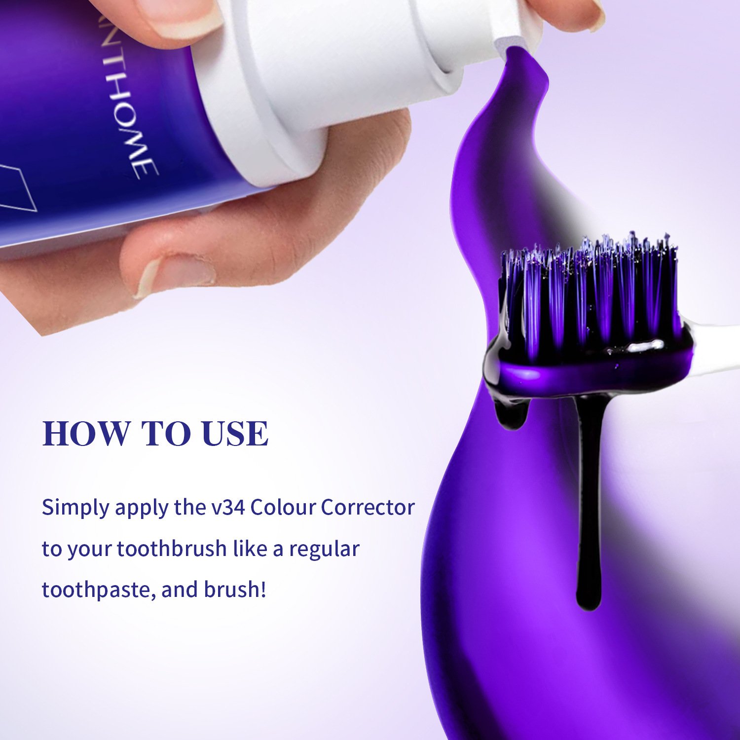Wholesale OEM New V34 toothpaste to remove smoke stains and breath fresheners 30ml care mouth fresh breath teeth whitening