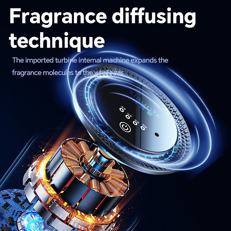 Intelligent Automatic Soild Aroma Perfume Gel Cloud Machine Car Aromatherapy Fragrance Oil Car Diffuser Air freshener