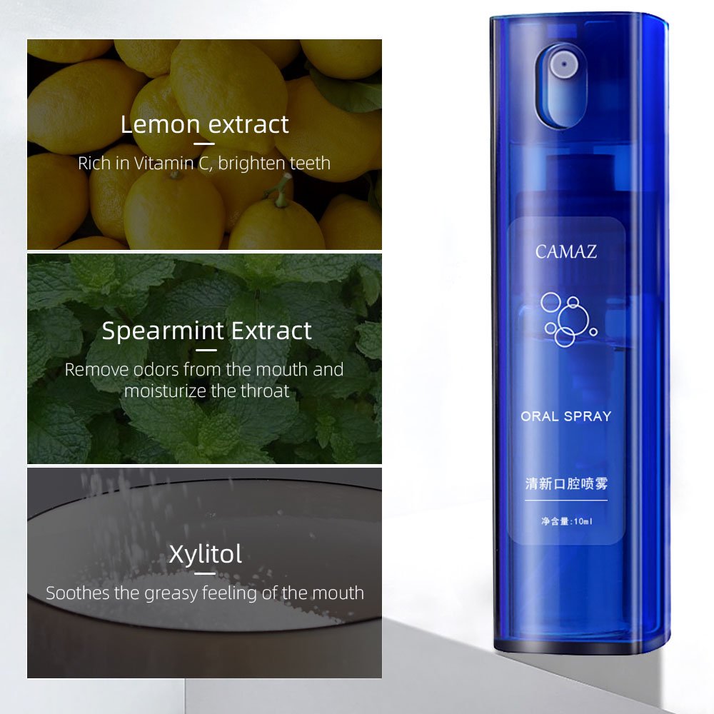 Private Label Customized 10 ml Oral Spray Oral Care Portable Mint Perfume Mouth Breath freshening Spray For Bad Breath