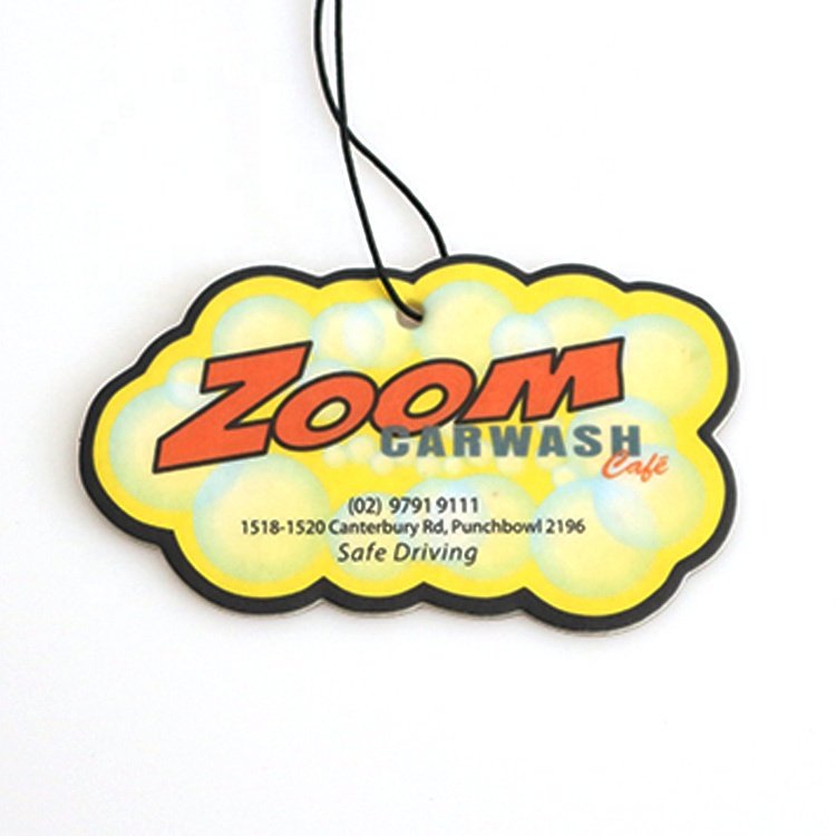 Promotional Gifts Circle Hanging Fragrance Custom Logo Paper Auto Accessories Ambientador Car Perfume Scent Car Air Freshener