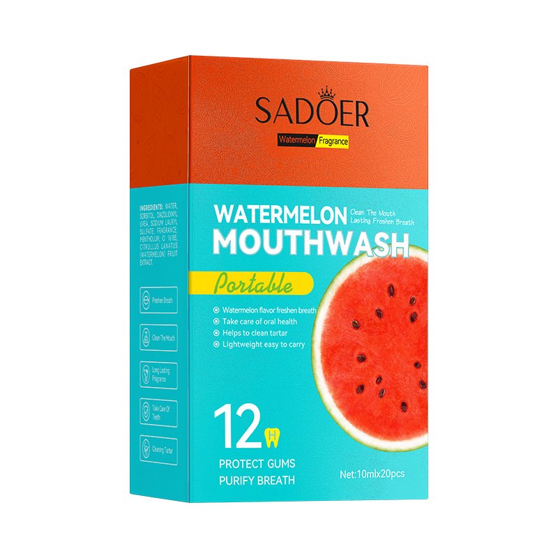 OEM SADOER private label fruit nourishing mouth care cleaning products watermelon deep cleansing freshen breath mouth wash