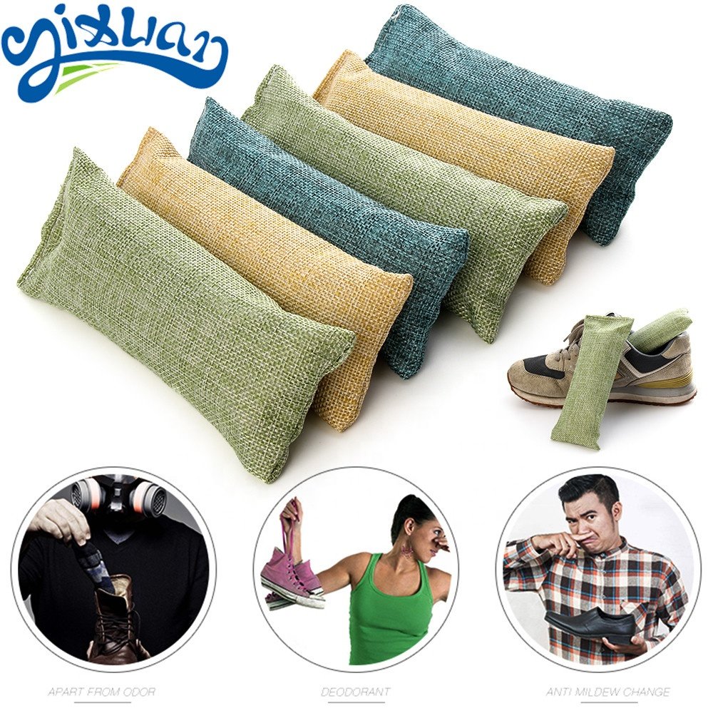 New air purifying bag breathe bamboo charcoal bag natural deodorant pack shoe deodorizer bag