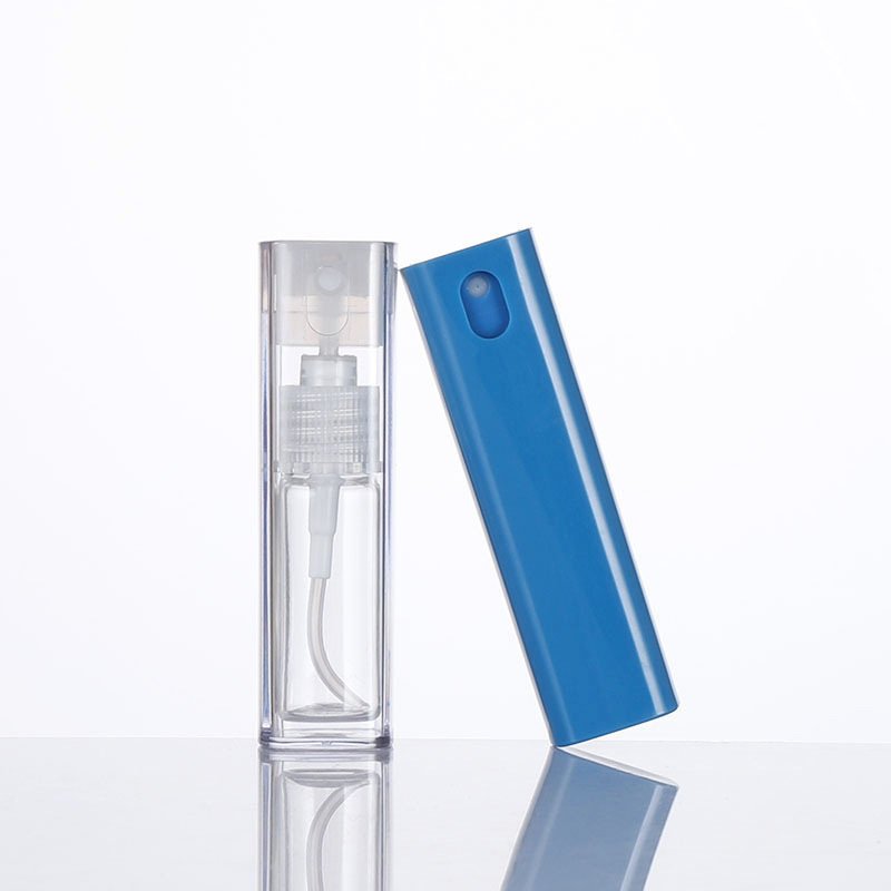 2023 10ml plastic oral freshener square spray bottle brown glass essential oil bottle fresh breath travel spray bottle