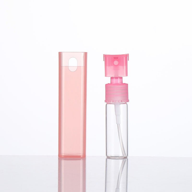 2023 10ml plastic oral freshener square spray bottle brown glass essential oil bottle fresh breath travel spray bottle