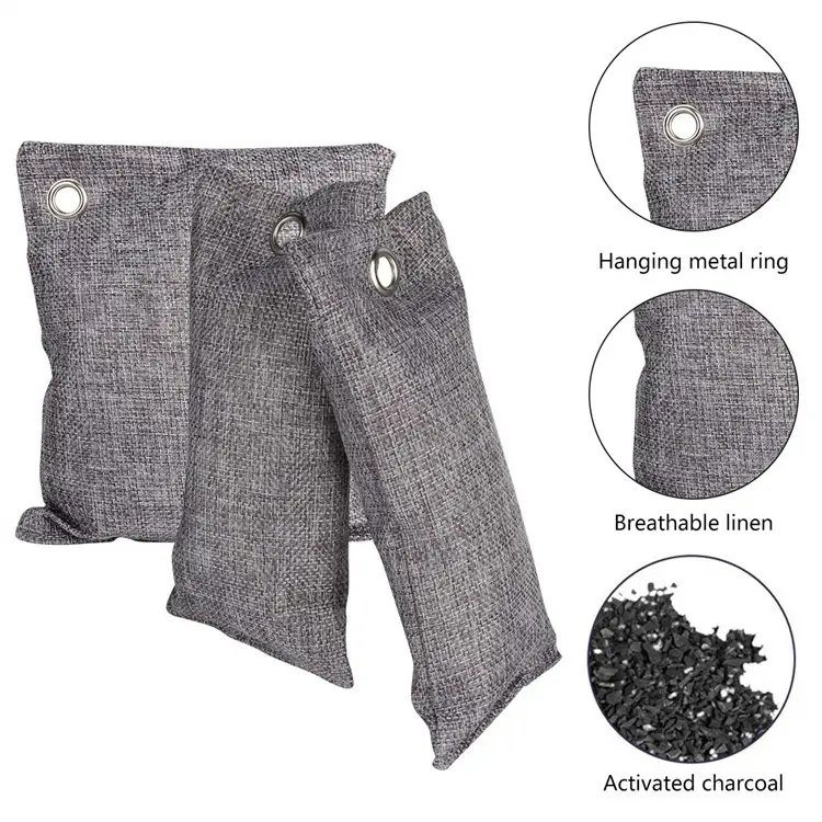 100% Breath Freely Shoe Deodorizer Set Activated Charcoal Shoes Odor Purify Bag Bamboo Charcoal Bag OEM Design for Home Kitchen