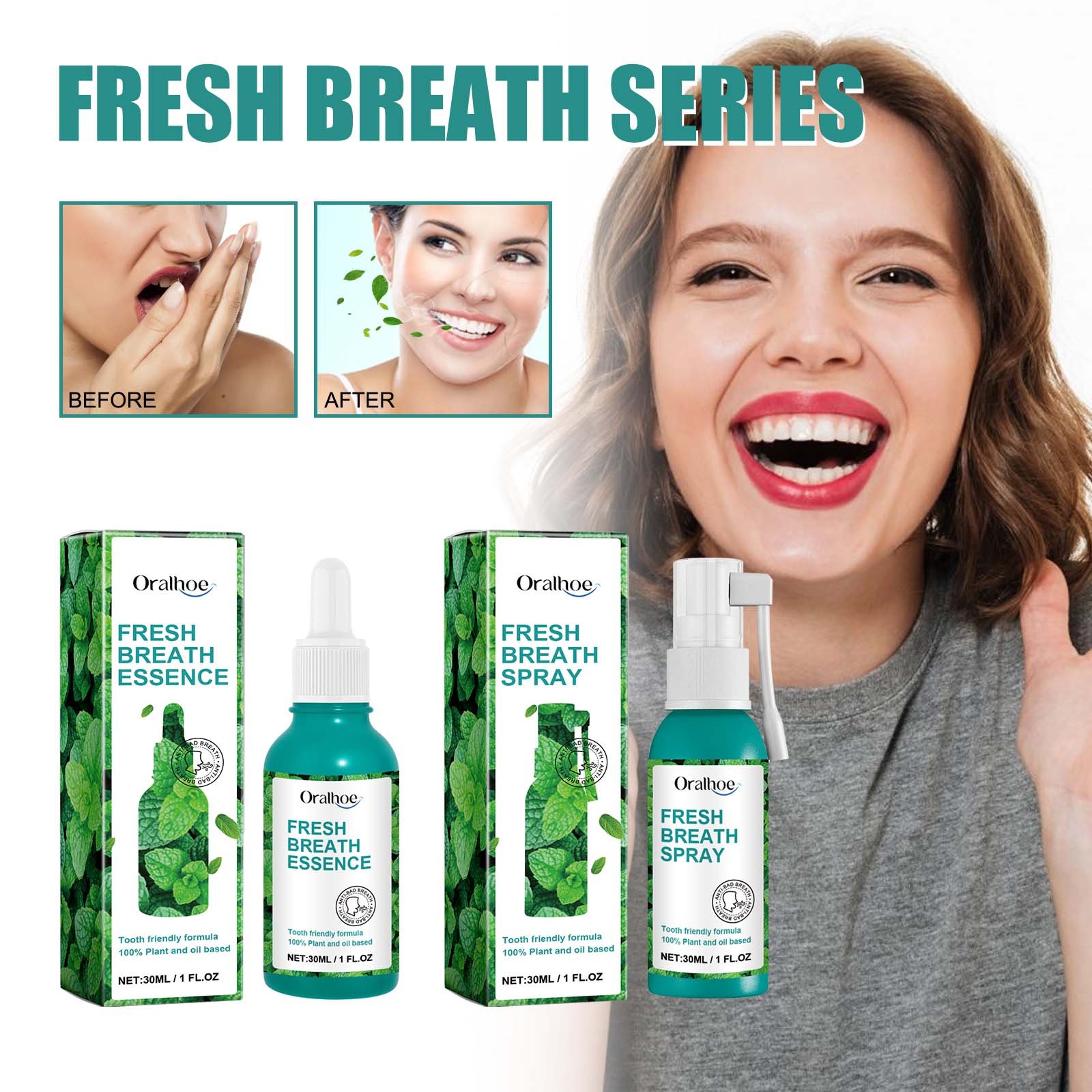 New arrival Mint Mouth Spray Breath Freshener Bad Mouth Smell Removing Care Mint Cool Drop Mint Breath Oral Drops