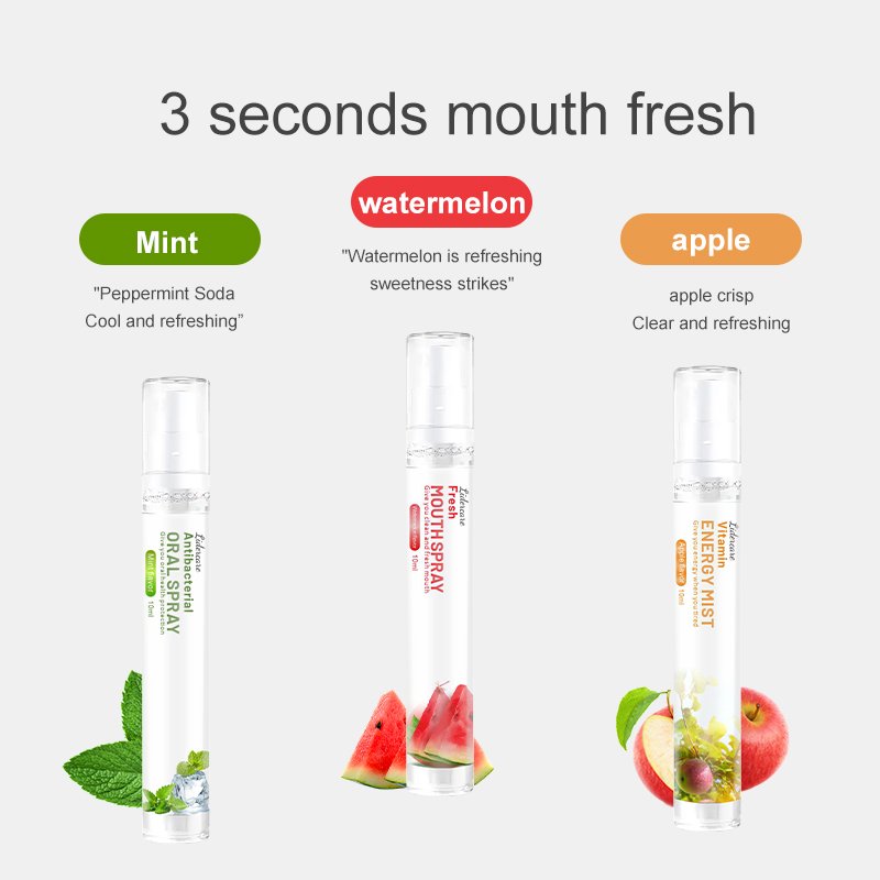 Private Label Breath Freshening Spray For Bad Breath Teeth Whitening Oral Care MouthWash Spray