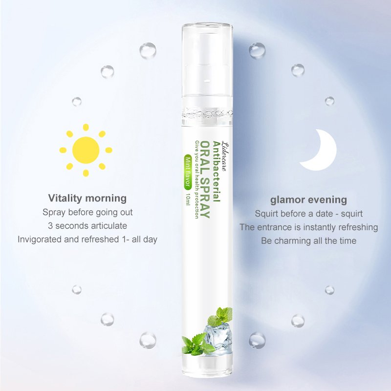 Private Label Breath Freshening Spray For Bad Breath Teeth Whitening Oral Care MouthWash Spray
