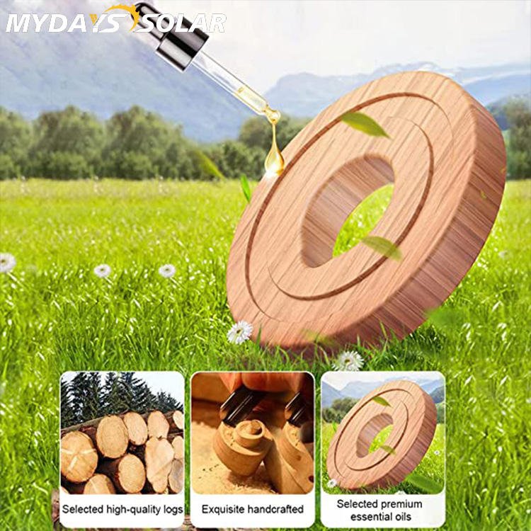 Mydays Tech Long Lasting Fragrant Anxiety Relief Purify Odour Breathing Solar Powered Essential Oils Diffuser for Car Home RV
