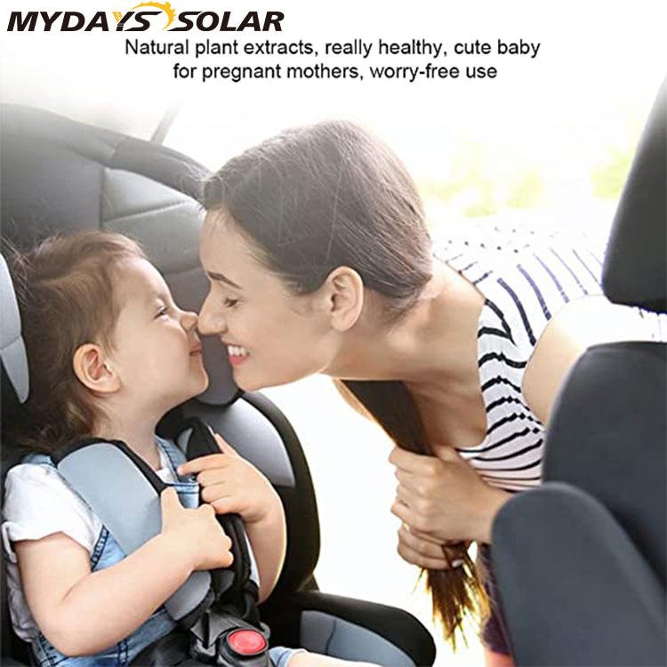 Mydays Tech Long Lasting Fragrant Anxiety Relief Purify Odour Breathing Solar Powered Essential Oils Diffuser for Car Home RV