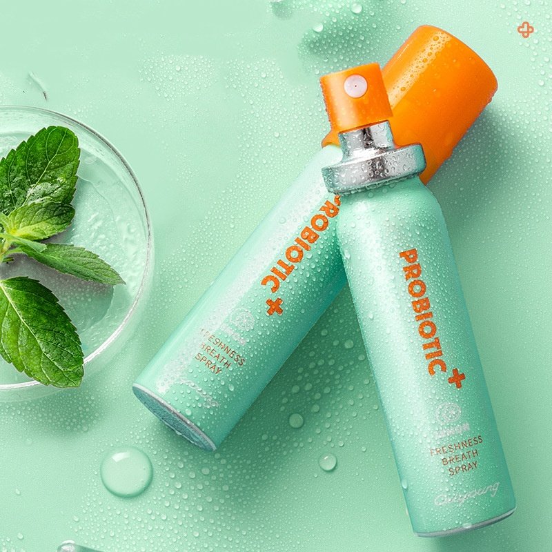 best mint probiotic bottle oral mouth spray for bad breath freshening perfume before kiss lemon OEM/ODM portable