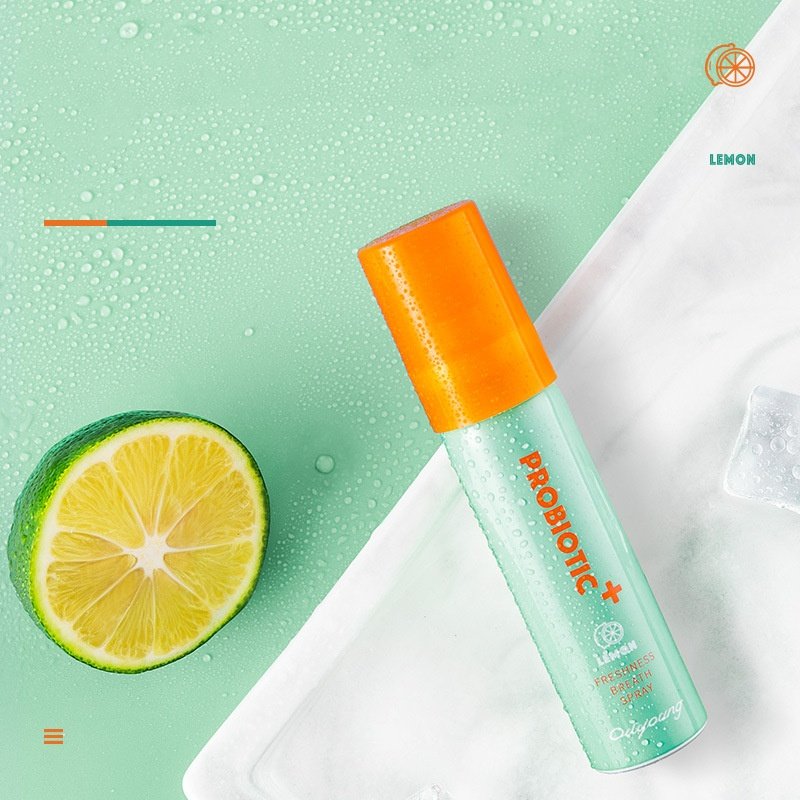 best mint probiotic bottle oral mouth spray for bad breath freshening perfume before kiss lemon OEM/ODM portable