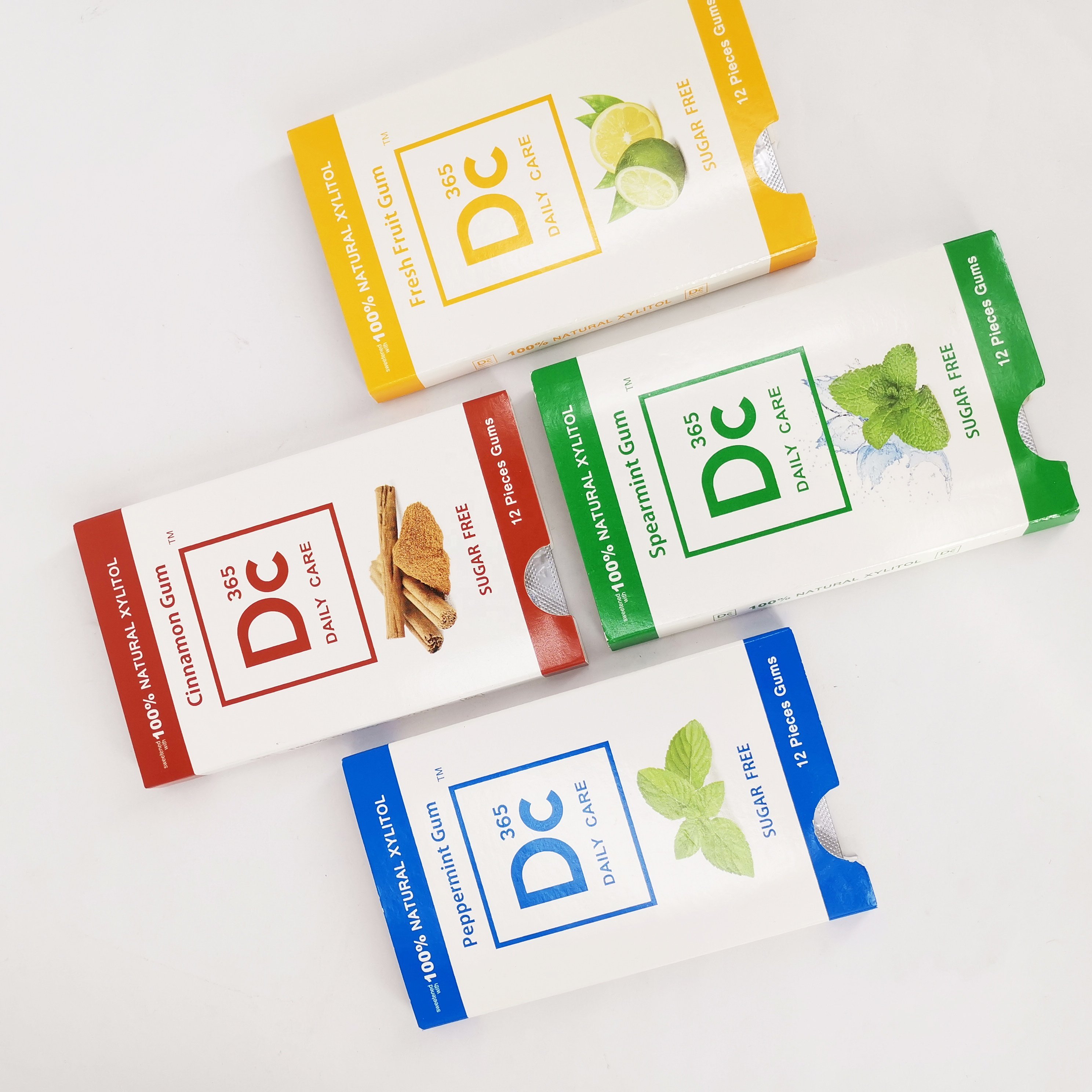Private Label Service Blister Package 60g 100% Xylitol Chewing Gum