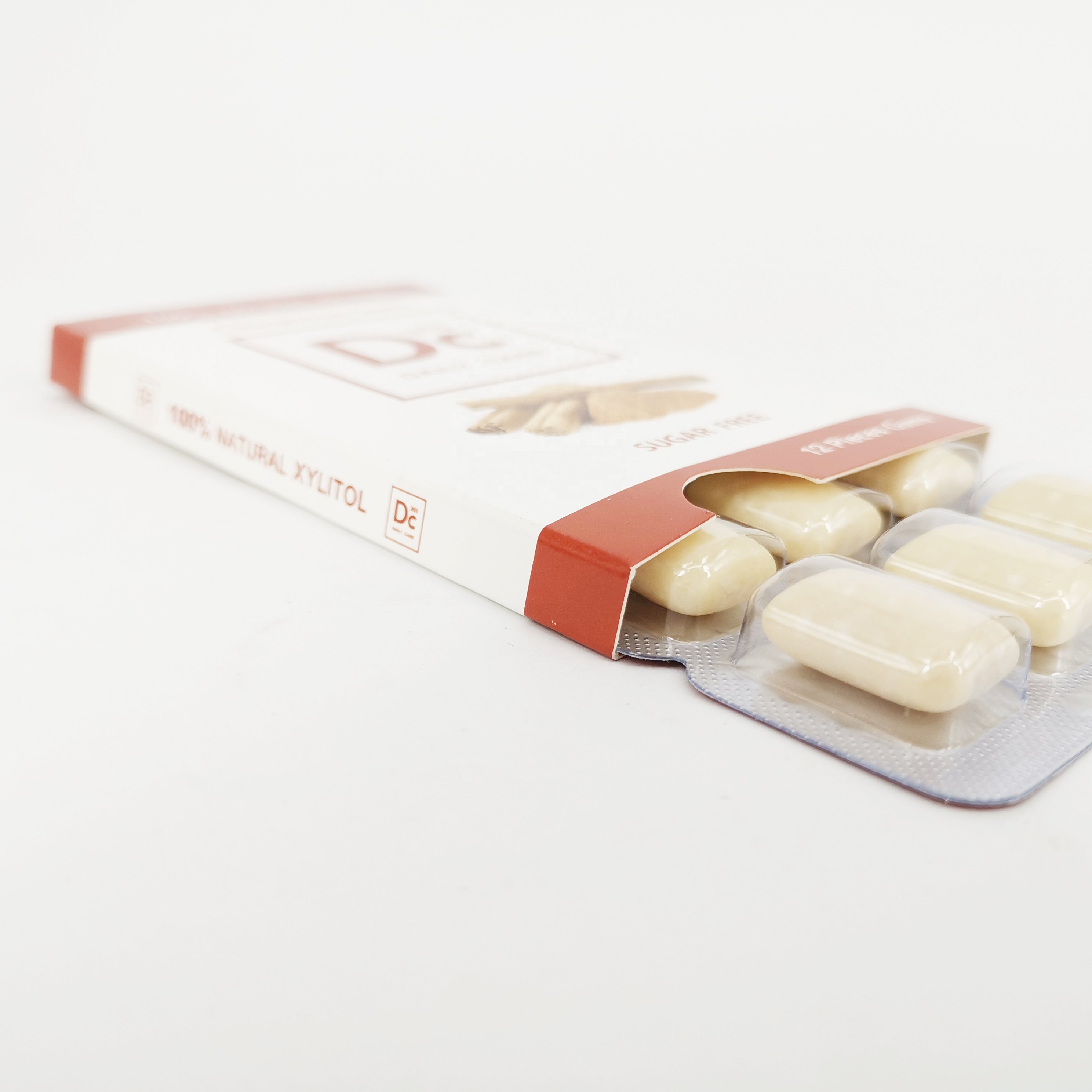 Private Label Service Blister Package 60g 100% Xylitol Chewing Gum