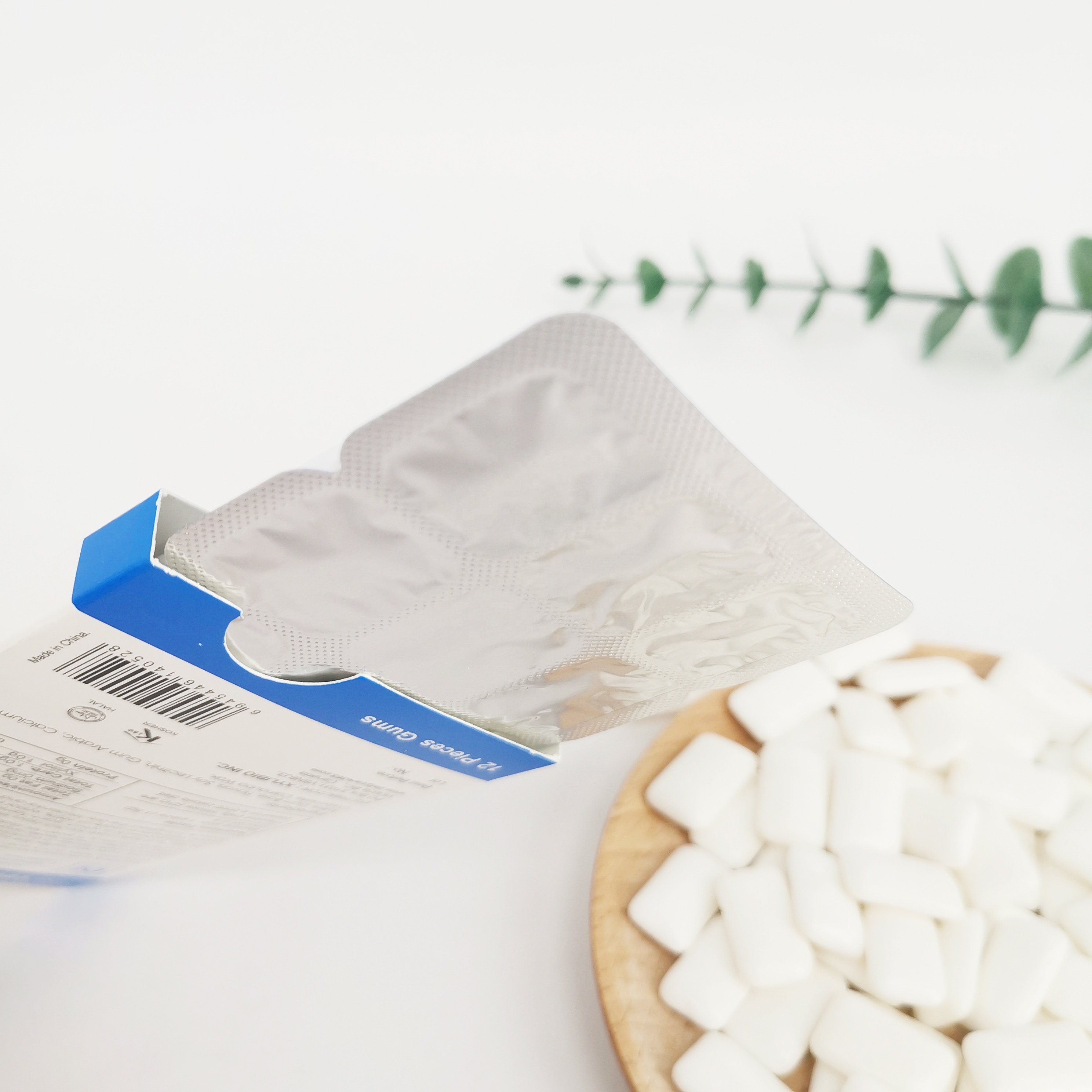 Private Label Service Blister Package 60g 100% Xylitol Chewing Gum