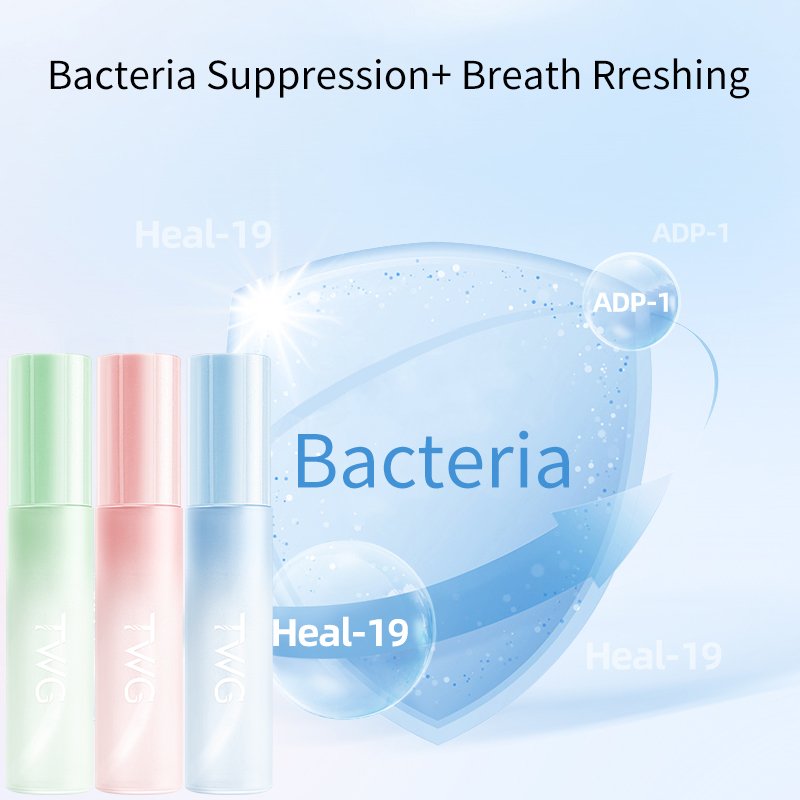 TWG OEM ODM Hot Sale Portable Mouth Refreshing Oral Care Persistent fragrance 3 Scents Probiotics Breath Refresher Oral Spray