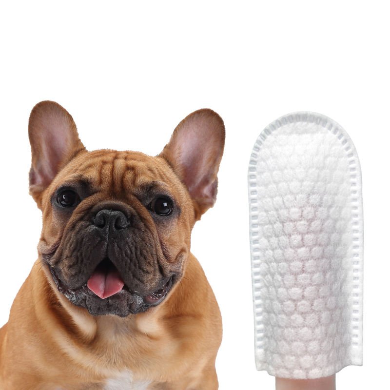 Dog Teeth Cleaning Finger Wipes Eye Wipes Oral Cleansing Teeth Wipes Pads for Cat and Dog