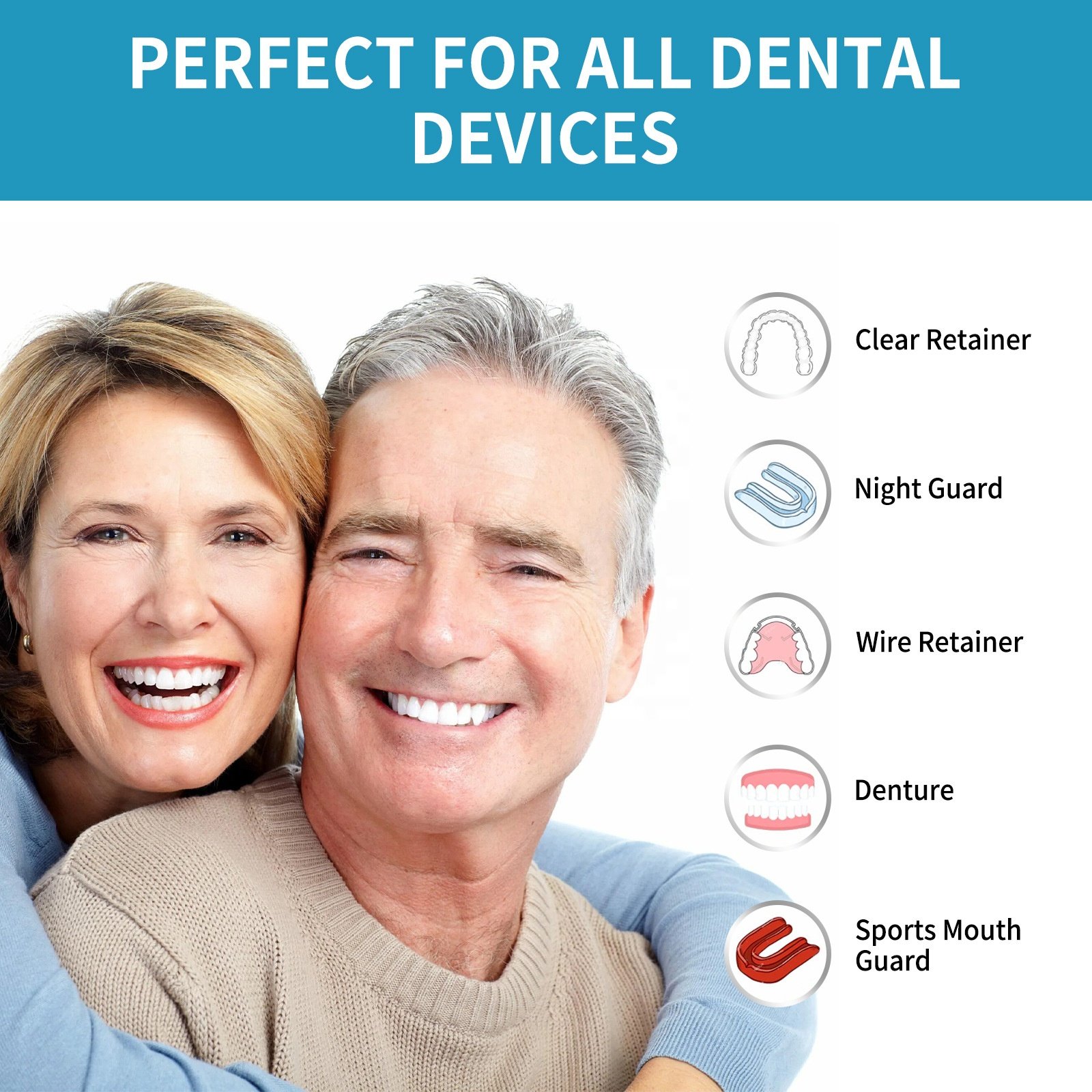 Anti Bacteria Stain Removal Original Clean Aligner Retainer Cleaner Breath Freshener Teeth Aligner Foam