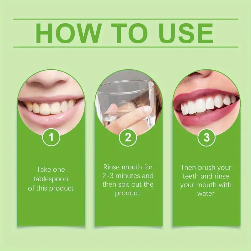 Rosemary Mouthwash, Refreshing Coconut Mint Lemon Alcohol-Free Oral Care with Breath Freshening Function
