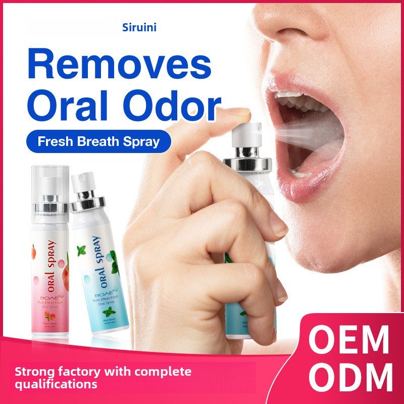 OEM Long-Lasting Portable Oral Mint Mouthwash Spray Probiotic Freshener to Remove Bad Breath
