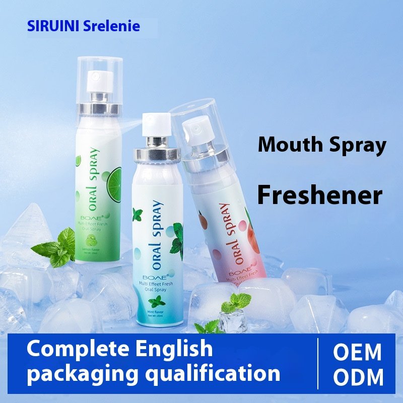 OEM Long-Lasting Portable Oral Mint Mouthwash Spray Probiotic Freshener to Remove Bad Breath