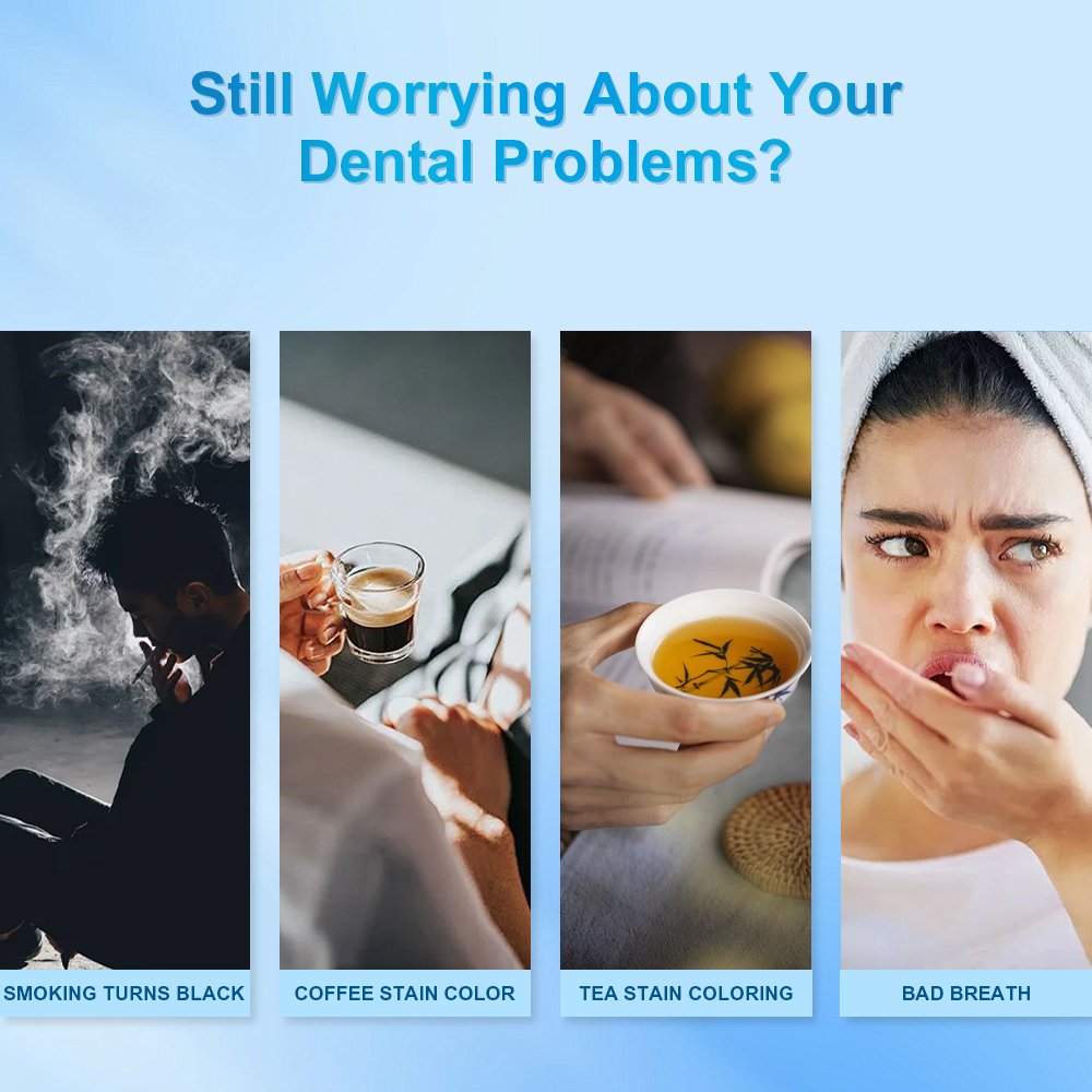 Remineralizing Teeth Whitening Powder Breath Freshener Mint Flavor Fluoride-Free Formula Toothpowder Custom Logo