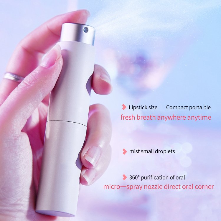 Customized portable oral mouthwash mist probiotics long lasting fresh breath mouth spray