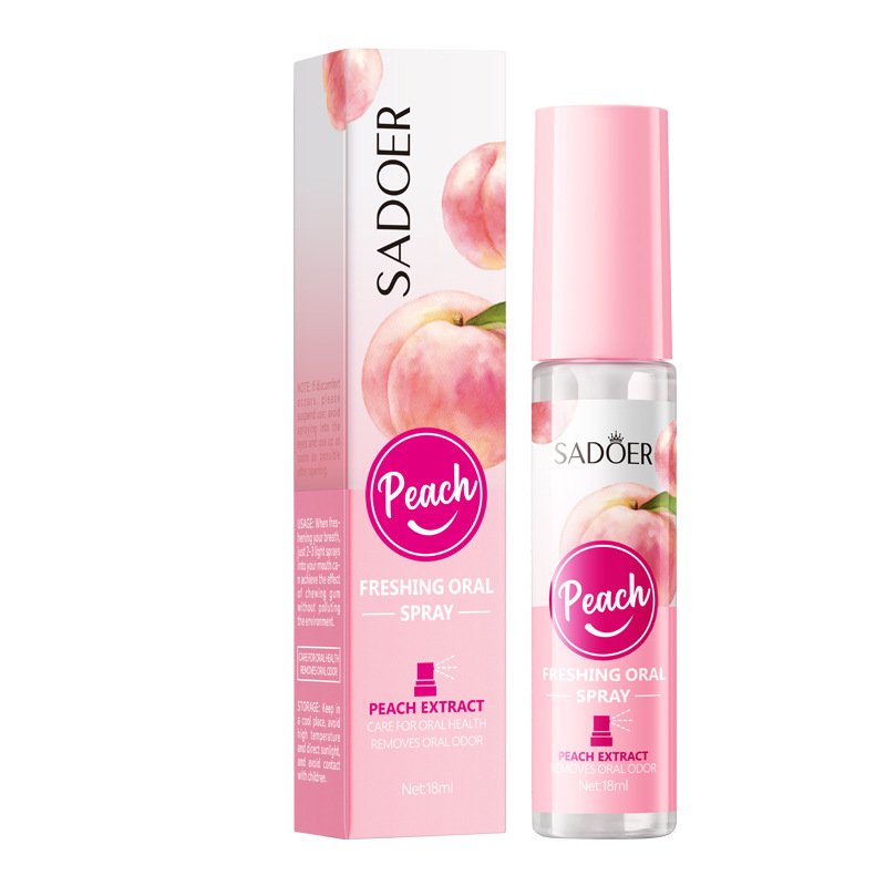 Portable 18ml Oral Care Breath Spray Freshener Mint Lemon & Strawberry Mouth Spray for Freshening Breath Eliminating Bad Breath