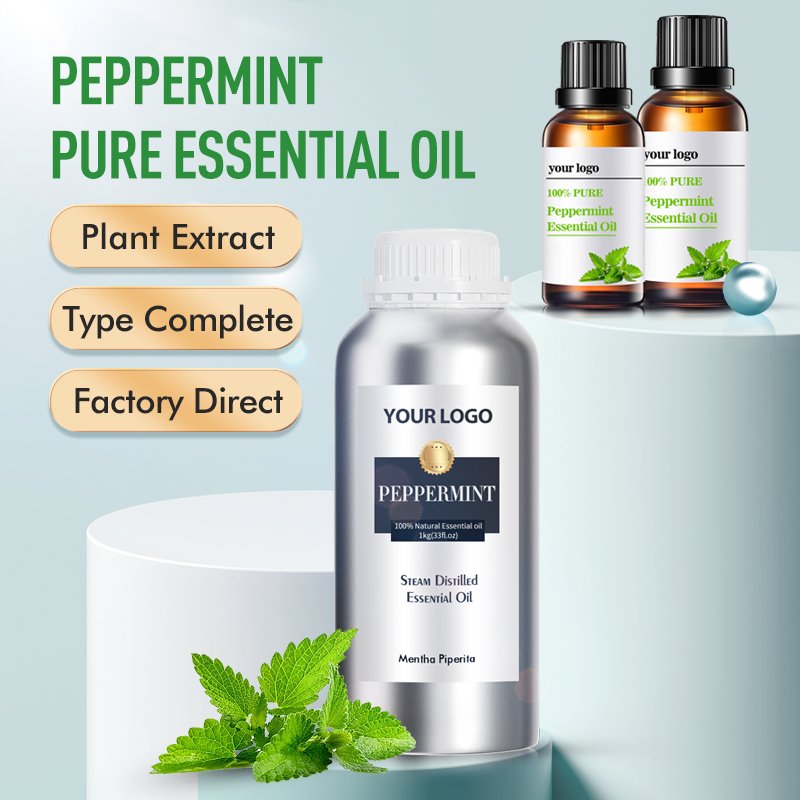 Organic essential oil peppermint oil for Boosting Skin Health and Promoting Hair Growth and Reduces Dandruff
