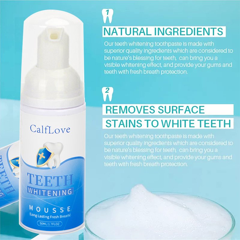 Hot Sale Natural Ingredients Added Freshening The Breath Whitening The Teeth Toothpaste Tooth Repair Mousse