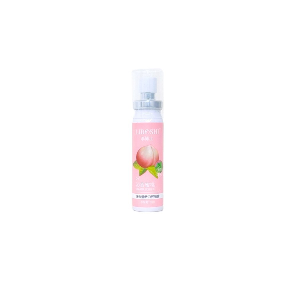 Peach Flavor Odor Removal Fresh Breath Mouth Spray