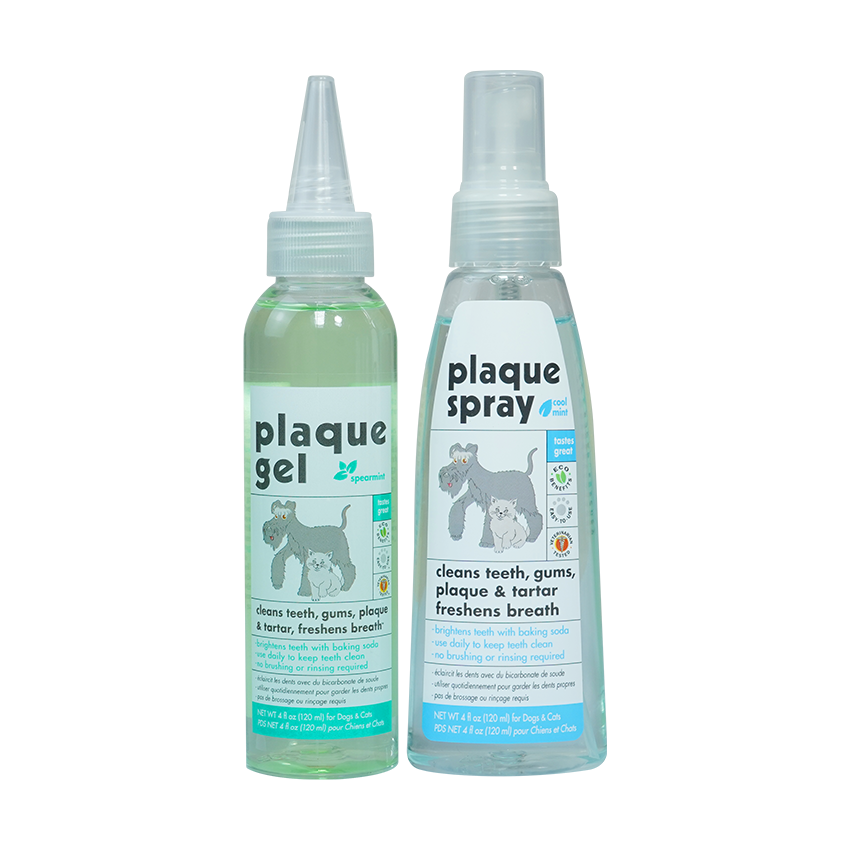Cleans Teeth & Gums, Removes Plaque & Tartar, Freshens Breath - Cat & Dog Dental Spray with No Brushing or Rinsing