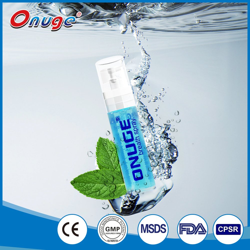 mint flavor Oral care fresh breath mouth spray for bad breath mouth freshener teeth whitening kit with vacuum small bottle