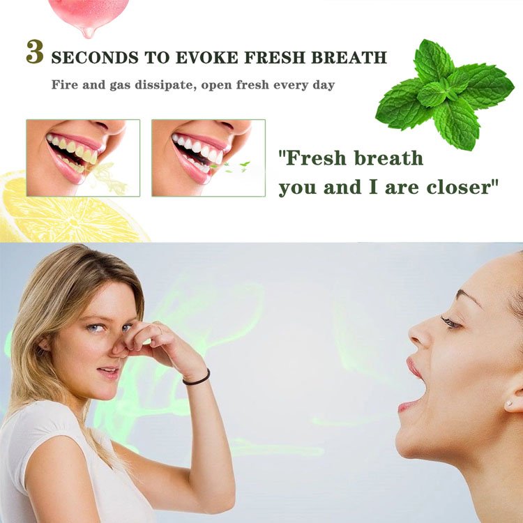 Breath Spray Oral Perfume Spray Dry Cleaning Bad Breath Odor Removal Oral Care Freshener For Mouth Spray 17ml